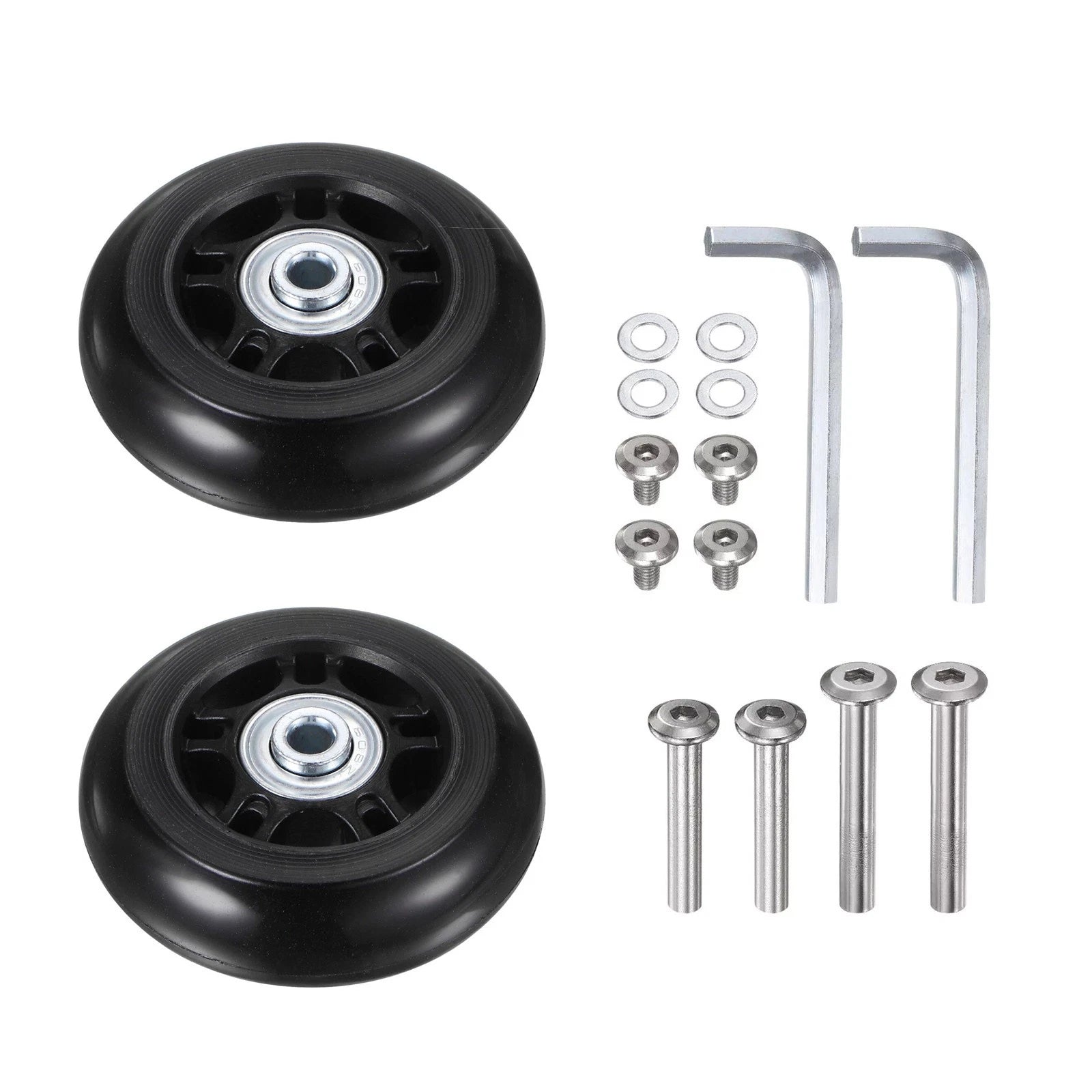 70x24mm New Luggage Replacement Wheels Kits Compatible For Wheelchairs