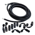 6AN 16FT -AN6 Fuel Line Hose Nylon Stainless Steel Braided Hose