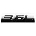 Bumper Sticker Metal Emblem Decal Trim Badge Polished Chrome Black