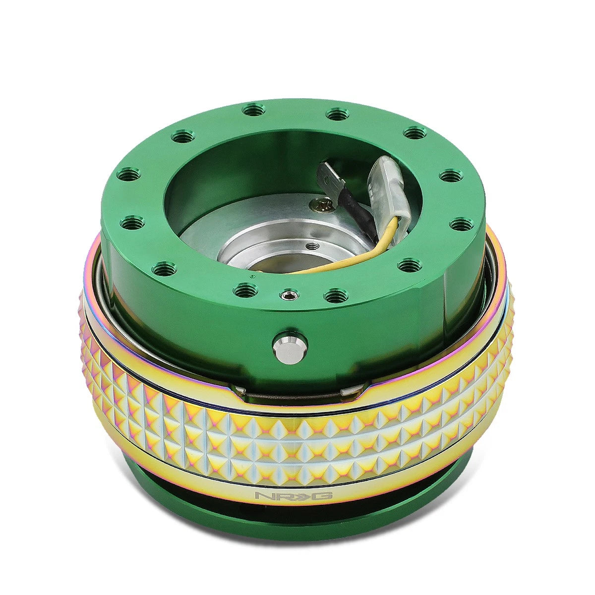 Nrg Aluminum Steering Wheel Quick Release Adapter 2.1 Green/neo