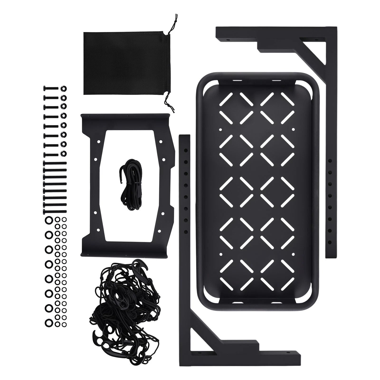 Cargo Rack Spare Tire for 2018-2025 Jeep Wrangler JL Unlimited Black