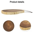 Natural Wood Cutting Board Irregular Round Shape For Bread Fruit And