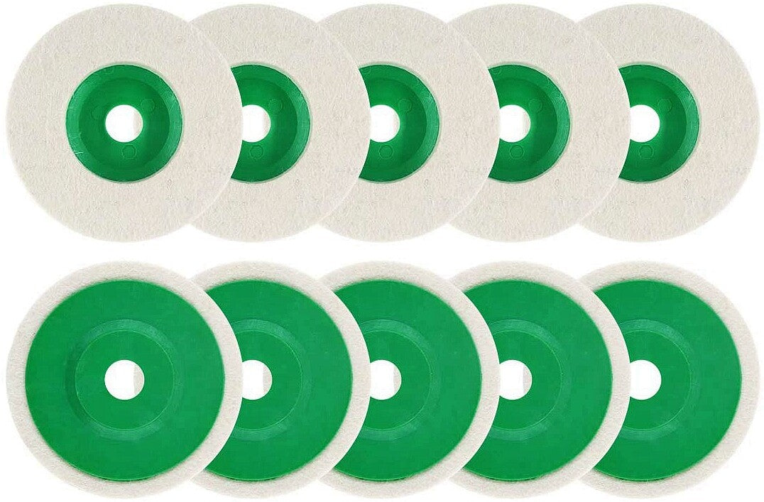 SATC 20PCS 4“(100mm) Fine Wool Polishing/Finishing Wheel for Grinder