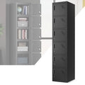 71"h X 15"w X 17"d Lockable Metal Storage Cabinets 6 Separate Spaces