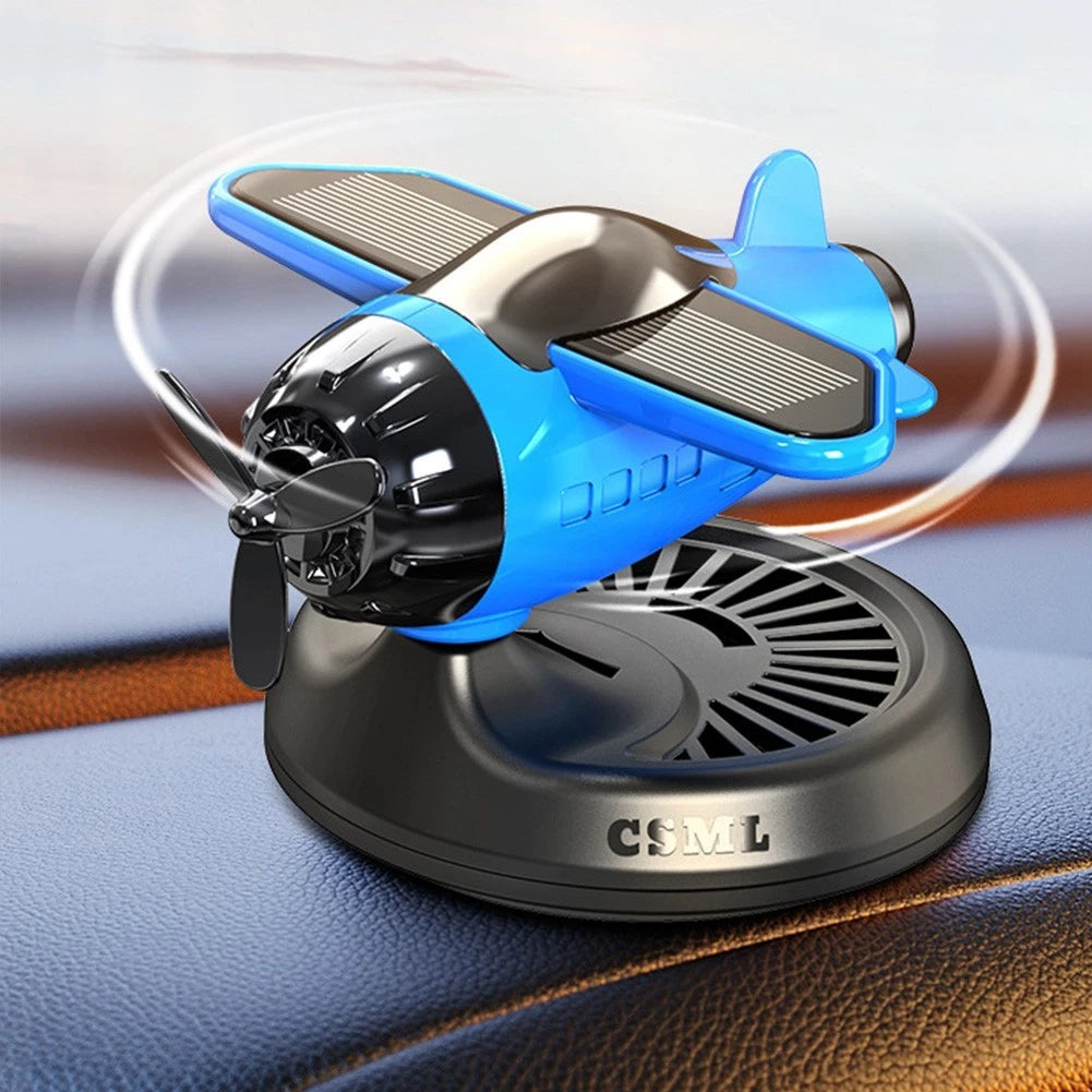 Car Air Freshener Solar Powered Helicopter Rotation With Long Lasting