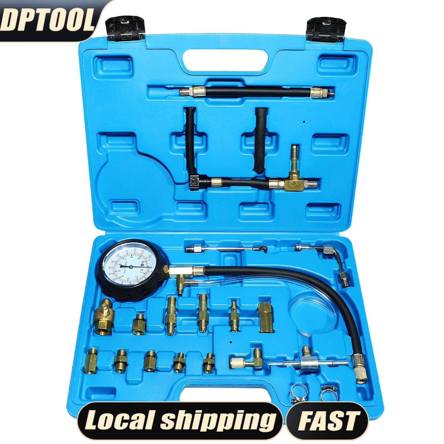 0-140 Psi Fuel Injection Pump Injector Tester Test Pressure Gauge