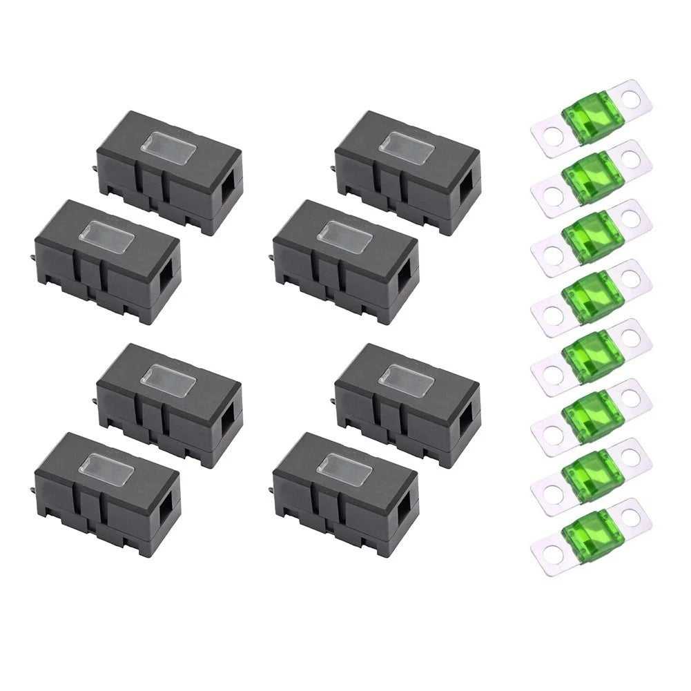 Car Fuse Holder Set Flame Retardant Pa66 Material 30a To 125a Range
