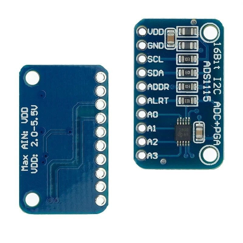 ADS1115 4-Channel ADC Module with PGA for Precision Measurement