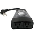 Outdoor Plugin Timer Switch Add On Two Outlet Weatherproof Count Down