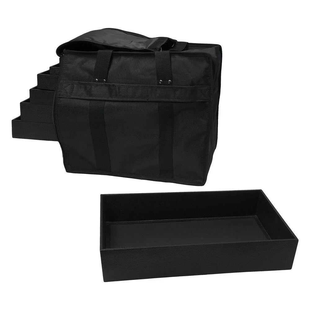 Portable Sample Jewelry Travel Display Case With 12 1" Deep Trays