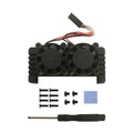 Dual Fans Open Case Aluminum Heatsink Shell Kit For Raspberry Pi Zero