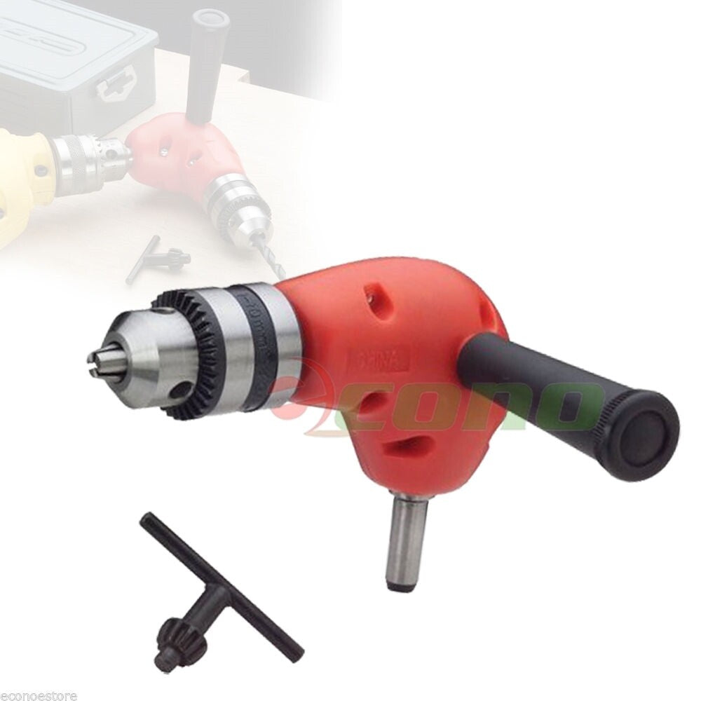 90 Degree Right Angle Drill Attachment Chuck Adapter by Unbranded