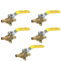 XFITTING 1/2" Pex B Ball Valve with Drop Ear 5 Pack