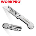 WORKPRO EDC Folding Utility Knife Mini Box Cutter Quick Change Blade Razor Knife