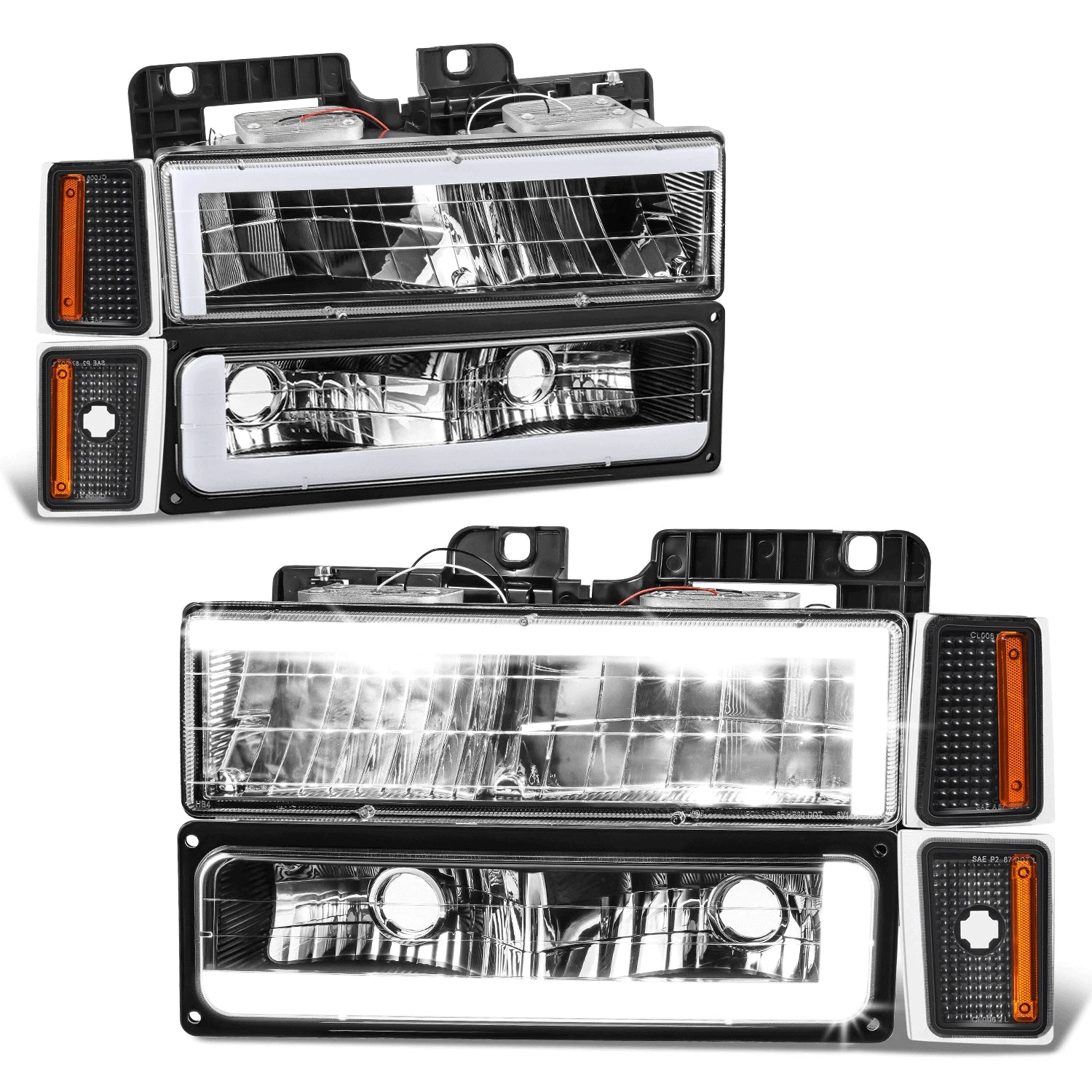 Fit 88-93 Chevy C/k 1500-3500 C-LED Drl | Built Supply Co