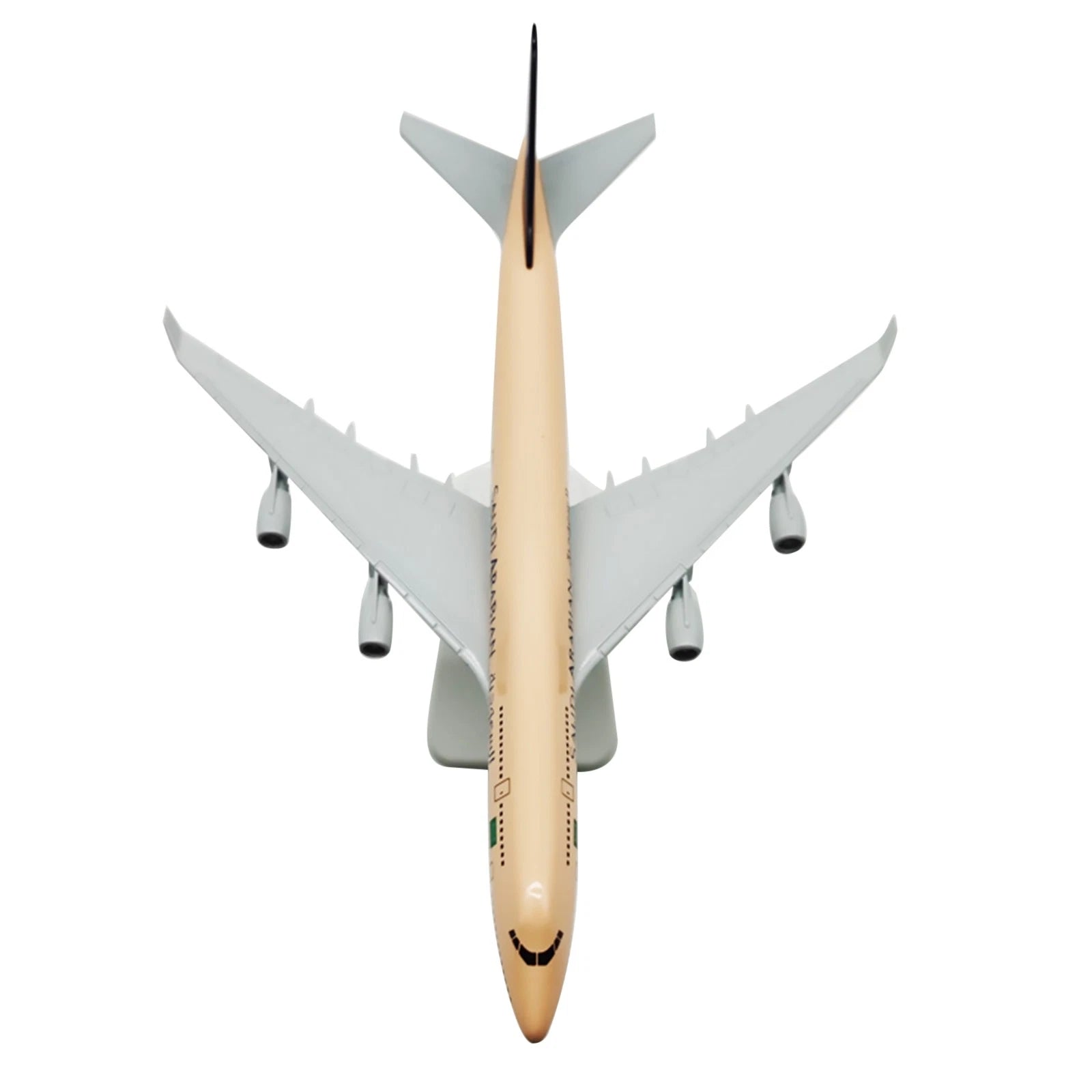 1:400 Saudi Arabian B747 Airplane Alloy Model Souvenir With Display