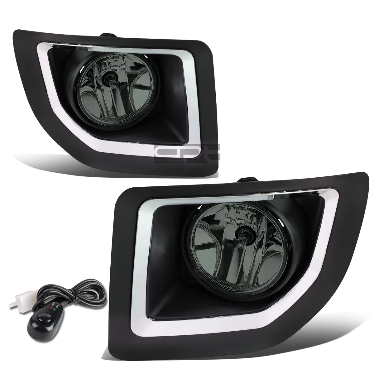 Fit 15-16 Gmc Sierra 2500/3500 Smoked Lens Oe Driving Pair Fog Light
