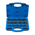 8-24mm 15pc Metric 3/8"-1/2" Dr. Cr-Mo Crowfoot Flare Nut Wrench Set