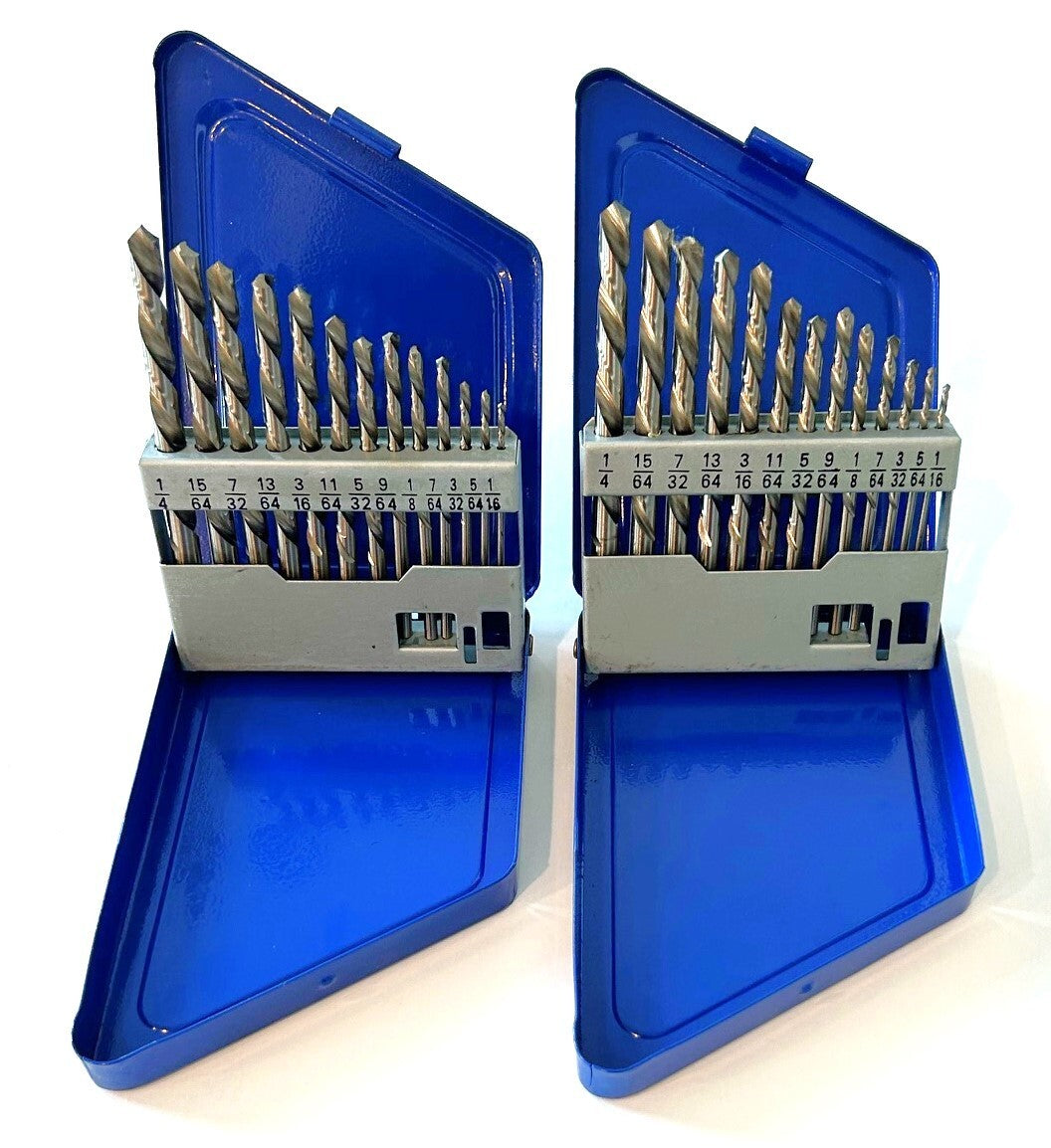 Left Hand Drill Bit Sets High Speed Steel HSS