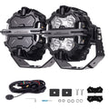 LED Pod Lights 5" 178W Spot Beam Side Shooter Driving Light White