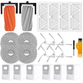 Main Brush 6 Side Brushes 4 Filters 4 Mop Pads Kit For Dji For Romo S