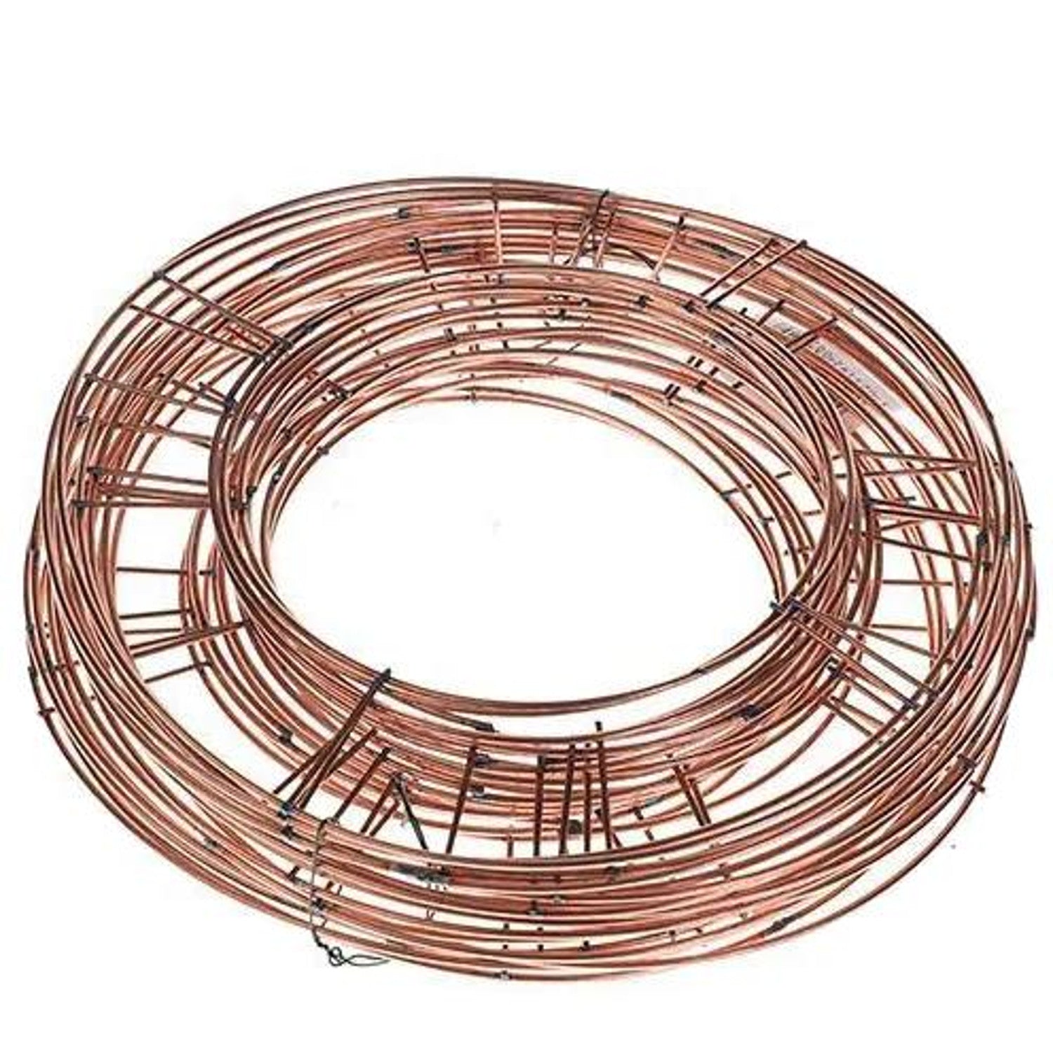 8" 20.3cm Flat Wire Wreath Making Ring Copper Frame