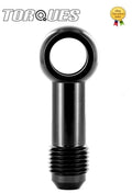 An -6 (an6 an 06) 12.5mm Eye Banjo Adapter Extra Long Version in Black