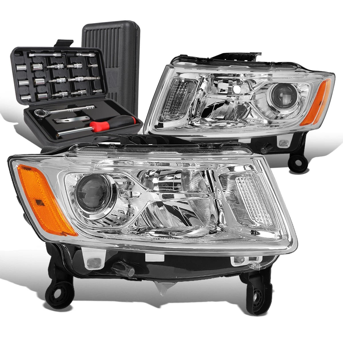 For 2014-2016 Grand Cherokee Chrome/amber Signal | Built Supply Co