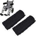 Velvet Armrest Pads For Wheelchair Soft Comfortable Covers Black