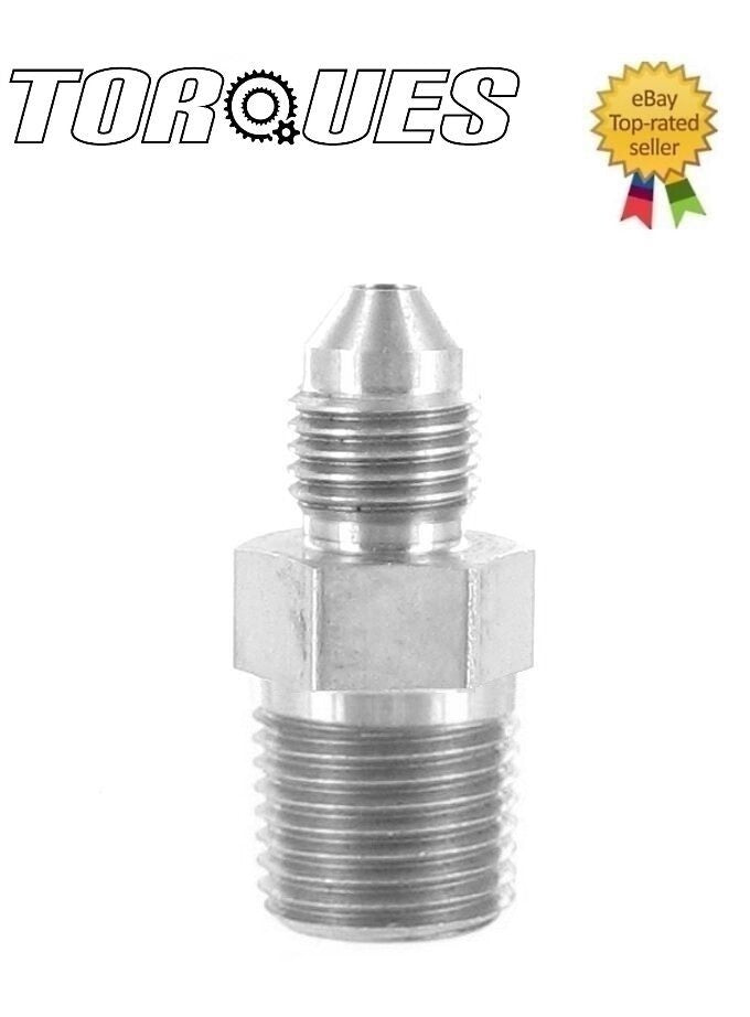 AN -3 (AN3 AN 03) to 1/4" NPT Straight Stainless Steel Adapter