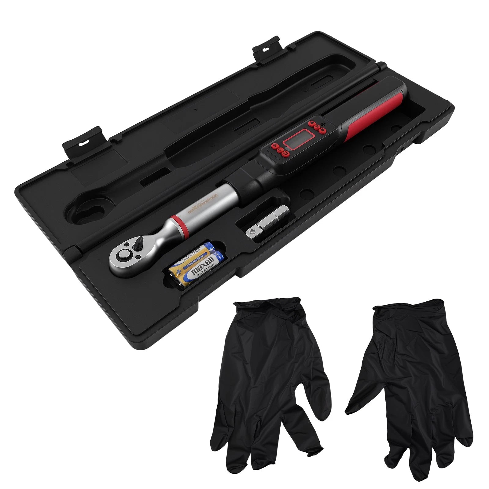 3/8" Digital Torque Wrench 5-50Nm 3.7-37ft-lbs LED Screen Auto Shut-Off Tool