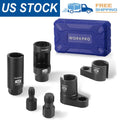 Workpro 6x O2 Oxygen Sensor Socket 3/8" 1/2" Dr Removal Tool Thread