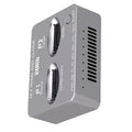 Gray Dual-bay M.2 Nvme Ssd Clone Gen2x2 20gbps External Hard Disk Box