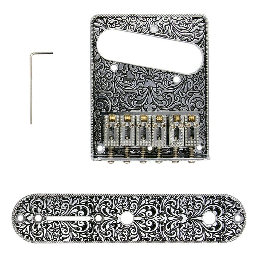 Bridge 6-saddles Volume Control Plate For Fender Telecaster Electric