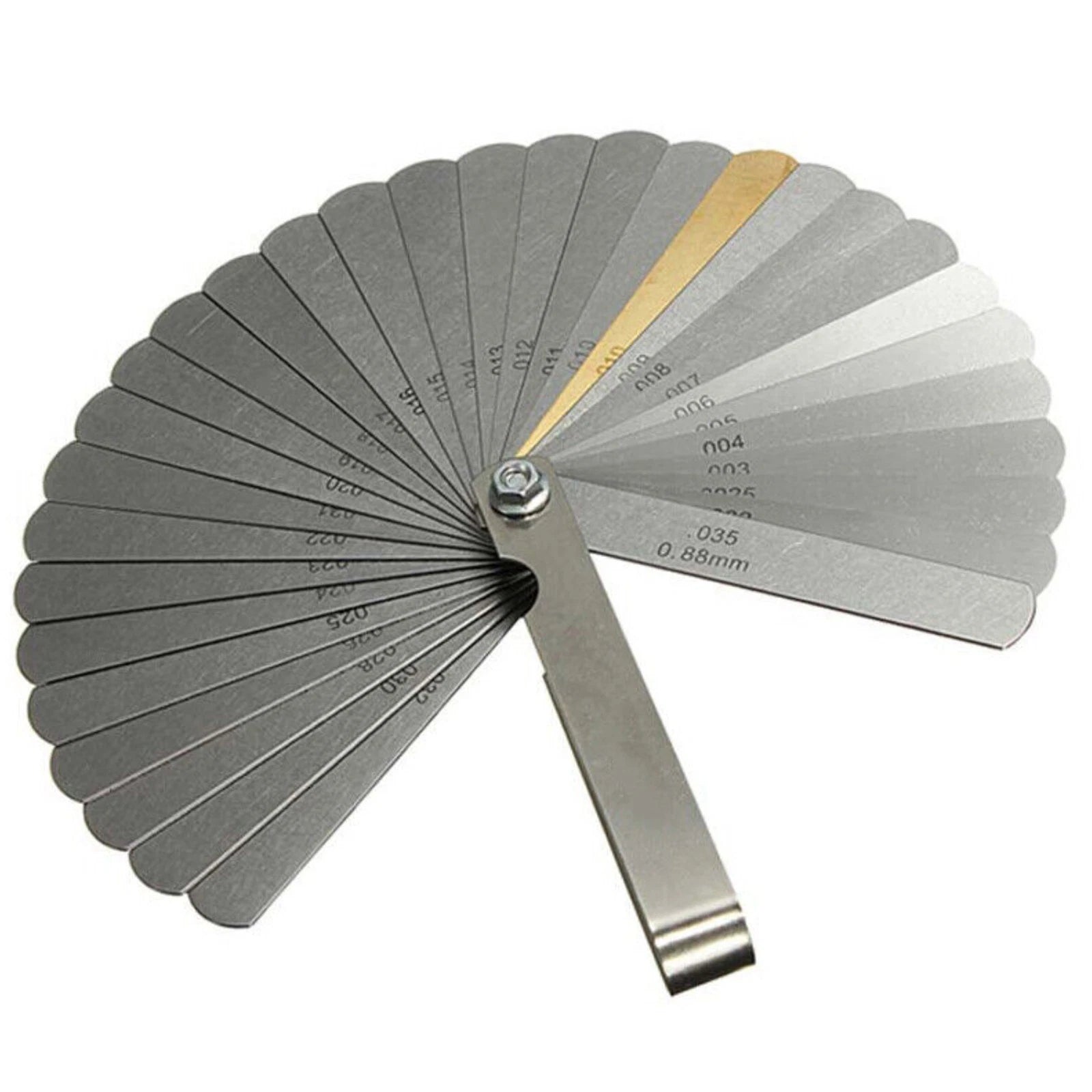 32 Blades 0.04-0.88mm Measuring Stainless Steel Metric Foldable
