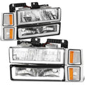 Fit 94-00 Chevy C/k U-LED Drl Headlight+bump<wbr/>er | Built Supply Co