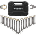 Workpro 22-piece Ratcheting Wrench Set Nickel Plating 72 Teeth Metric