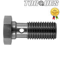 M12 x 1.0 Metric Stainless Steel Banjo Bolt 20mm Long