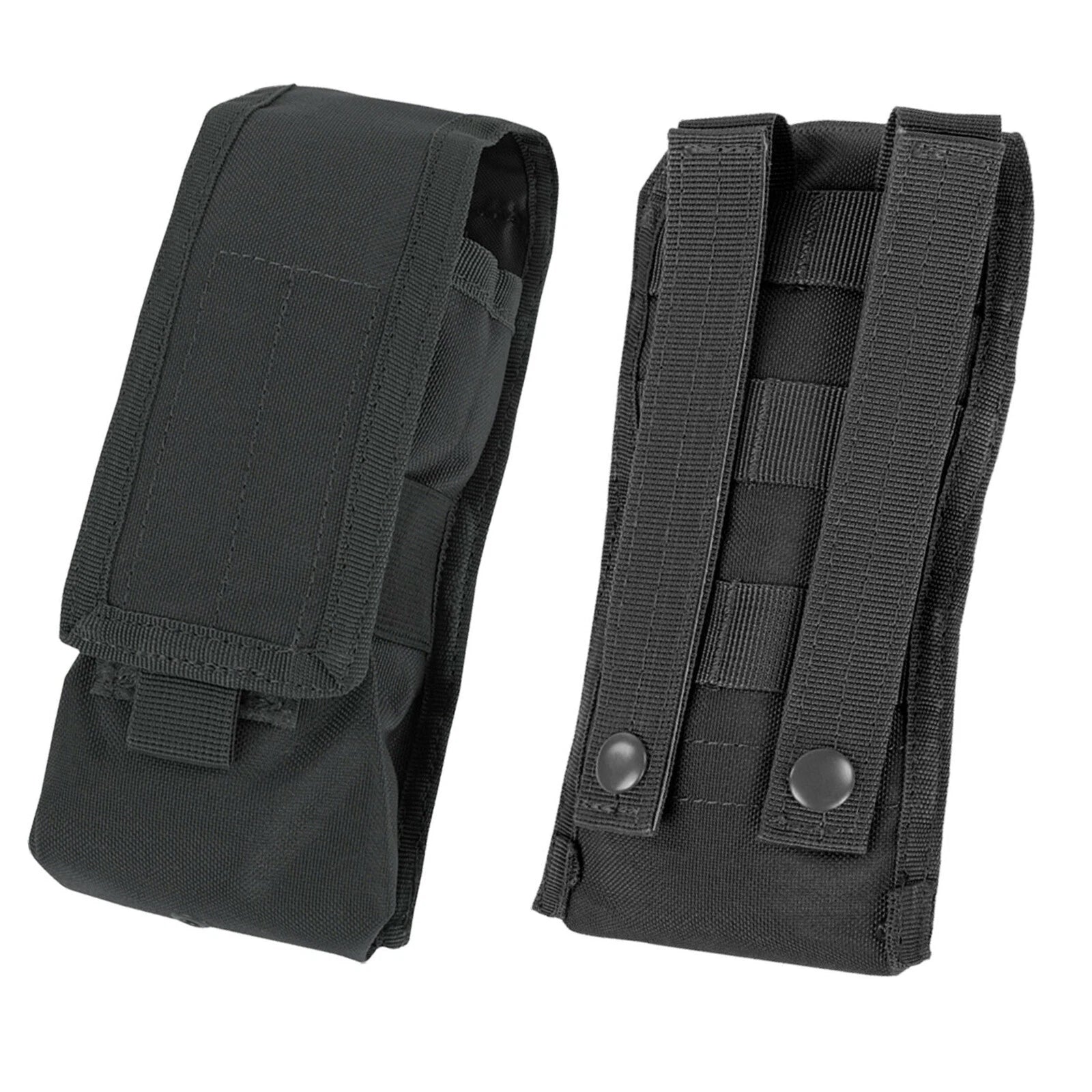 Molle Tactical Radio Pouch Left Or Right Antenna Pals - Black