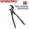 WORKPRO 9-1/2" Groove Joint Pliers Fast Adjusting Tongue Groove Water Pump Plier