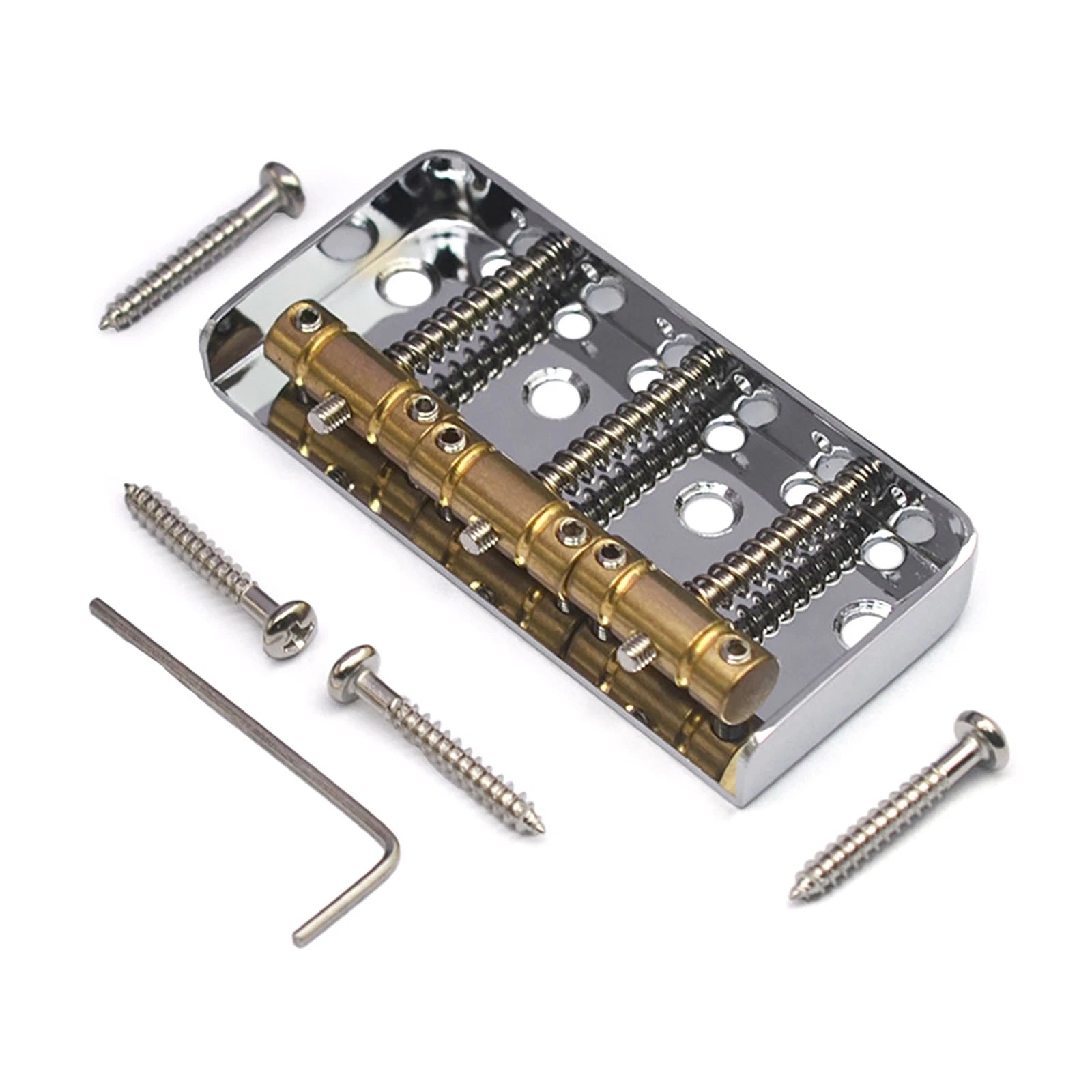 6 Strings Guitar Short Telecaster Bridge Brass Saddles For Tele