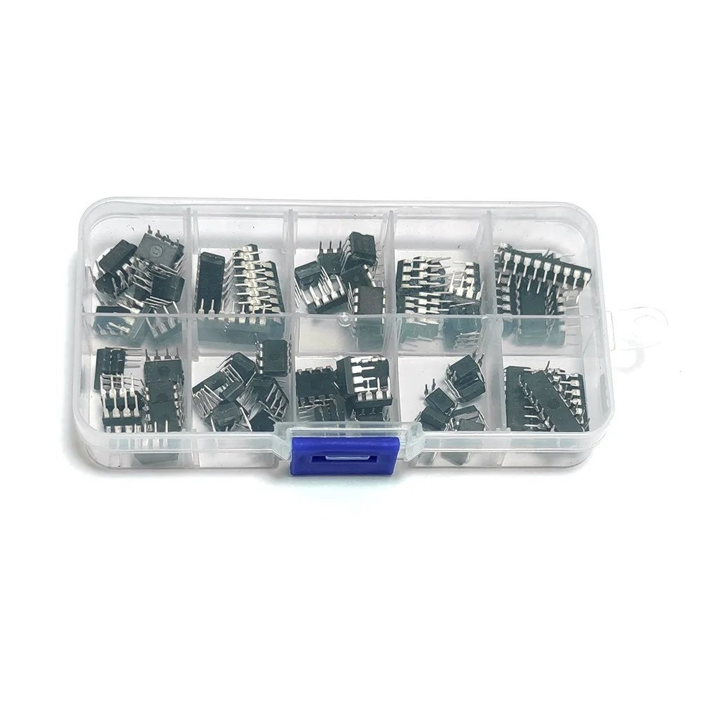 Ic Assortment Kit 85 Pcs 10 Specifications Circuit Chips for Dual Op