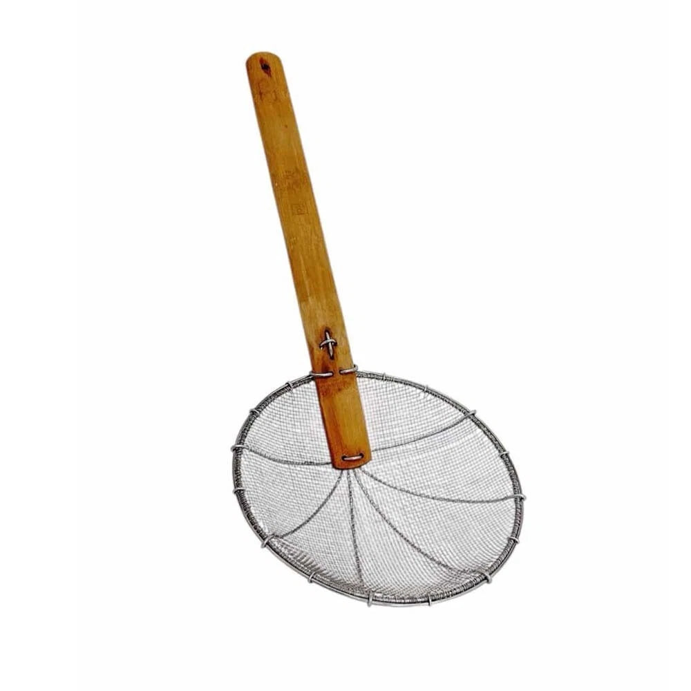 Stainless Steel Double Mesh Skimmer 8" For Cooking Frying Skimming
