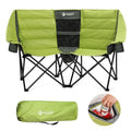 Padded Folding Camping Chair Bag Extra Wide Heavy Duty Camping Couch with/Cooler