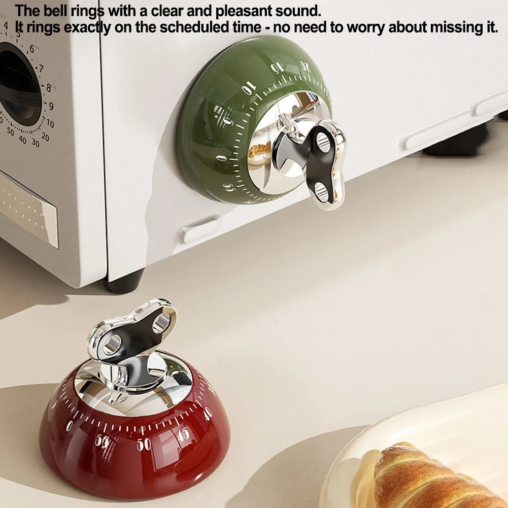 60 Minute Mechanical Kitchen Timer With Magnet For Effective Time