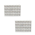 24 Pairs White Faux Leather Earring Display Tray 10 X 7-1/2 Inch