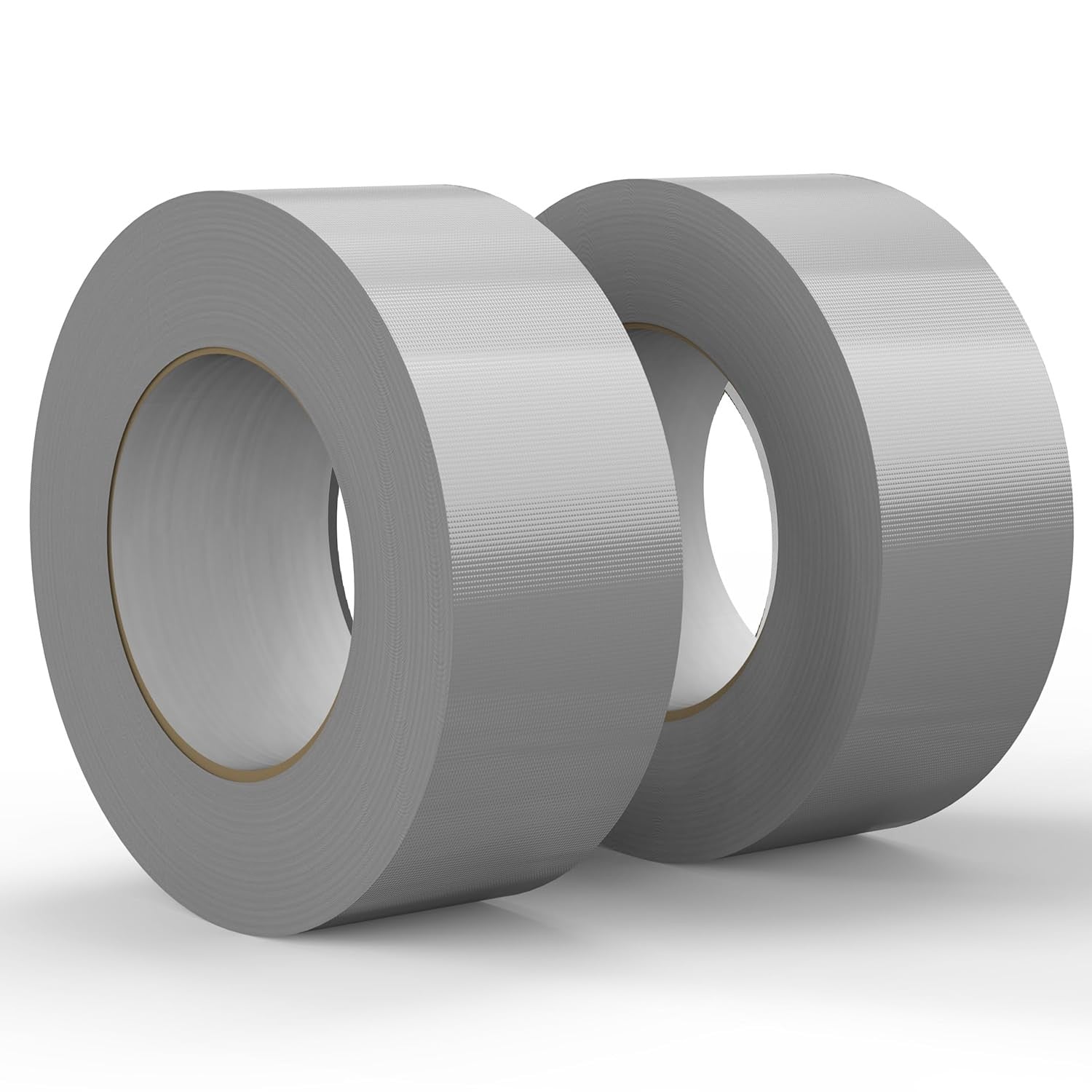 9 Mil 2-Pack Silver Heavy Duty Duct Tape Strong Adhesive, 2 in X 30 Yd