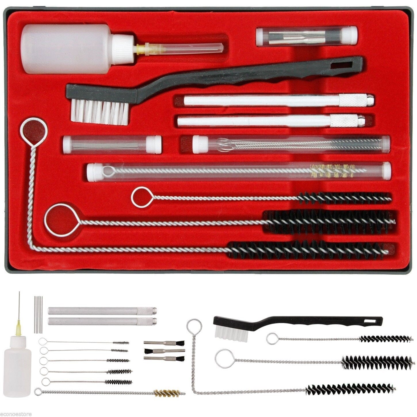 23Pc Spray Gun Cleaning Kit Air Brush HVLP Cleaning Multi Purpose Cleaner Tool