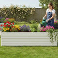 7.5x4x2ft Outdoor Galvanized Raised Garden Bed Rust-Resistant Planter Raised Bed