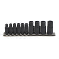 10pc Tap Socket Set Magnetic Tap Holders Kit by Unbranded